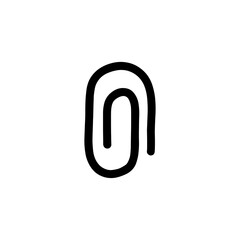 paper clip doodle icon