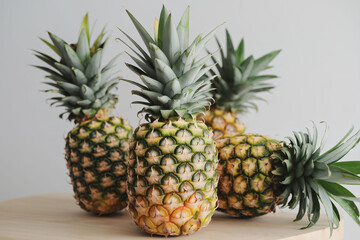 Fresh and Vibrant Pineapples