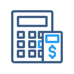 Calculator Icon Representing Financial Calculation and Budget Planning