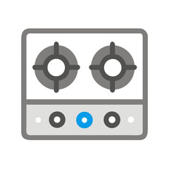 Stove Top Burner Icon Representing Cooktop Equipment and Kitchen Heating Tool