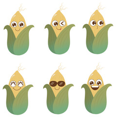 Funny Corn Characters