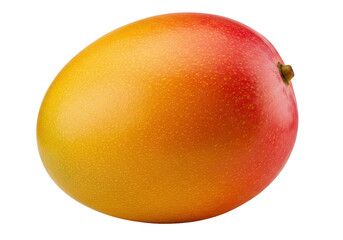 Fresh mango, vibrant color isolated on white background