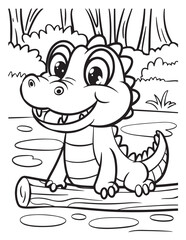 Cute Animal Coloring Pages, Coloring book, Animals, victor, animals line art, illustration, black & white Designs