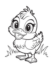 Cute Animal Coloring Pages, Coloring book, Animals, victor, animals line art, illustration, black & white Designs