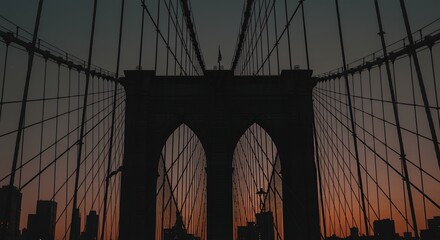 Fototapeta premium Bridge at Sunset