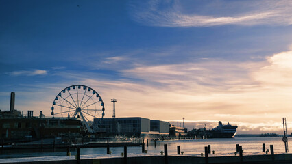 ヘルシンキの朝焼け