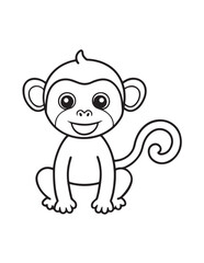 Cute Animal Coloring Pages, Coloring book, Animals, victor, animals line art, illustration, black & white Designs