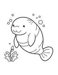 Cute Animal Coloring Pages, Coloring book, Animals, victor, animals line art, illustration, black & white Designs