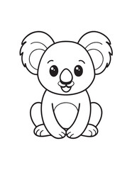 Cute Animal Coloring Pages, Coloring book, Animals, victor, animals line art, illustration, black & white Designs