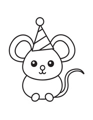 Cute Animal Coloring Pages, Coloring book, Animals, victor, animals line art, illustration, black & white Designs