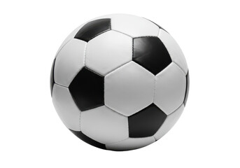 Fototapeta premium Soccer ball, black and white isolated on white background