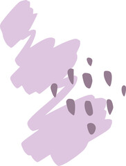 Boho Abstract Hand Drawn Organic Shapes With Cute Dots Element