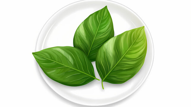 Hojas de col rizada verde fresca en un plato blanco. vista superior. Void-Touched Fibers. Illustration