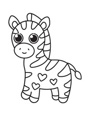 Cute Animal Coloring Pages, Coloring book, Animals, victor, animals line art, illustration, black & white Designs