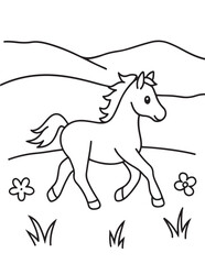 Cute Animal Coloring Pages, Coloring book, Animals, victor, animals line art, illustration, black & white Designs