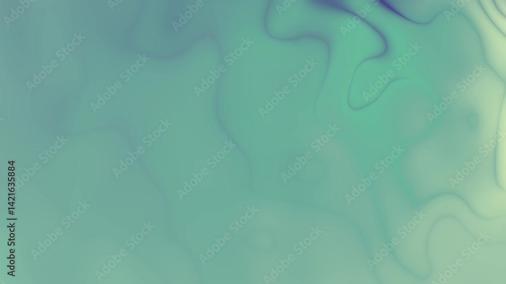 Poster soft green blue abstract background with fluid wavy pattern