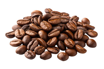 Coffee bean isolated on transparent background