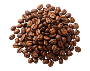 Coffee bean isolated on transparent background