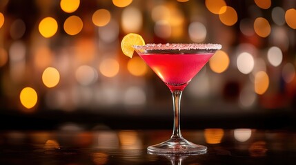 Cosmopolitan Cocktail: A Festive Pink Martini