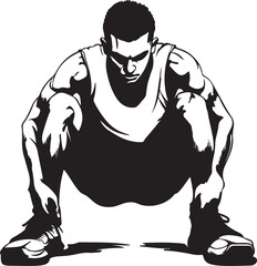 illustration of a athletic athlete