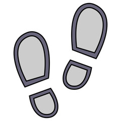 Footprints icon Vector Desin