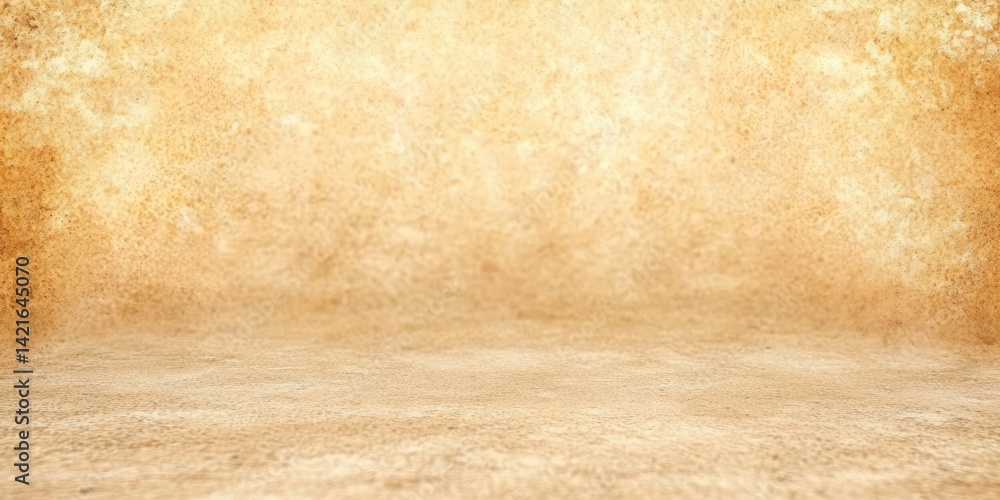 Poster a textured sandy background with warm tones, creating a natural and inviting atmosphere suitable for