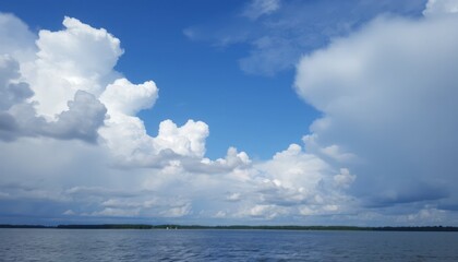 Vast Sky Over Calm Water