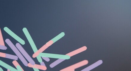 Abstract Pastel Color Strokes on Dark Background Artistic Design Element Modern Texture