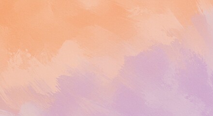 Fototapeta premium Abstract Peach and Lavender Watercolor Wash Background Texture