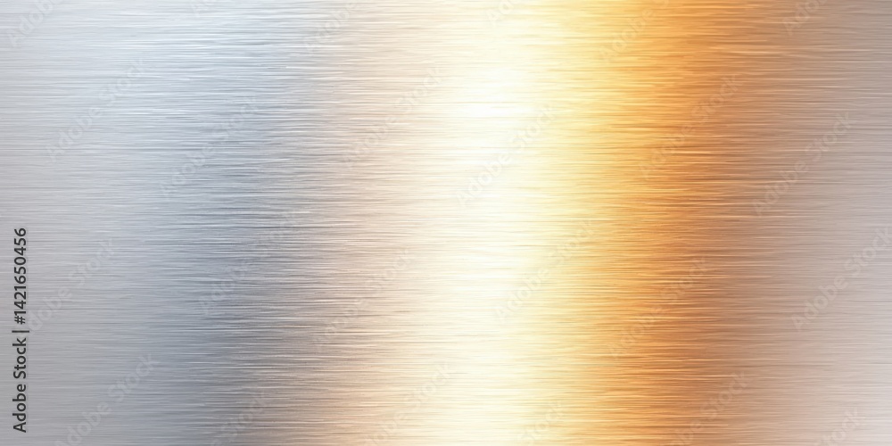 Poster a smooth, metallic gradient combines silver and gold tones, creating a modern and elegant texture th