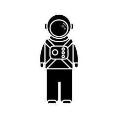 astronaut icon on white background