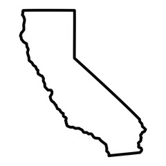 California State Outline Vector Map