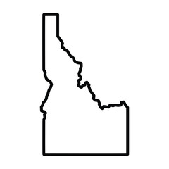 Idaho State Outline Vector Map