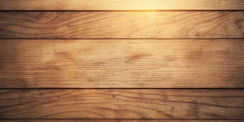 Fototapeta premium A close-up view of wooden planks that showcase natural grains and textures, illuminated by soft lighting, creating a warm and rustic appearance.