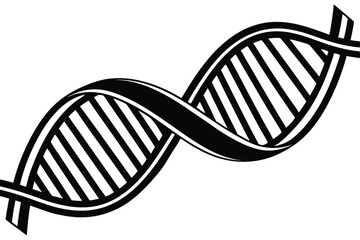 Render of DNA double helix vector.