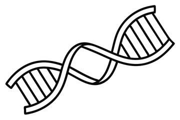 Render of DNA double helix vector.