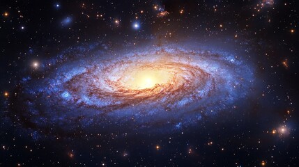 Naklejka premium Cosmic exploration takes in the breathtaking sight of the milky way and stars on a serene and tranquil night