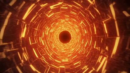 Explore a mesmerizing vortex filled with swirling orange and yellow energy. The glowing patterns radiate intensity as they spiral inward, creating an immersive visual experience. This captivating - Powered by Adobe