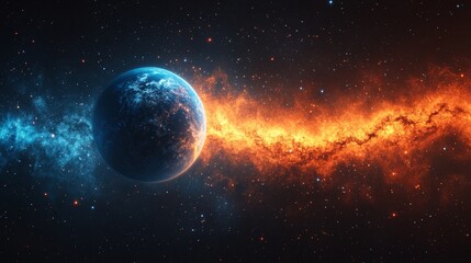 A stargazing adventure is an aesthetic journey across the vast expanse of the cosmic horizon night sky