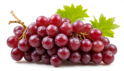 Obraz premium red grapes isolated on white