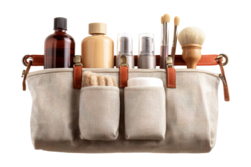 Close-up beauty organizer bag