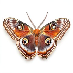 Photo of Atlas moth butterfly Isolated on white background, high quality