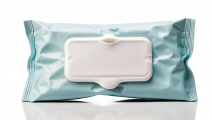 Practical Wet Wipes Pouch Isolated on White for Everyday Use