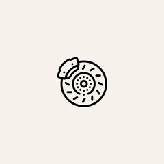 Disc break icon flat vector design