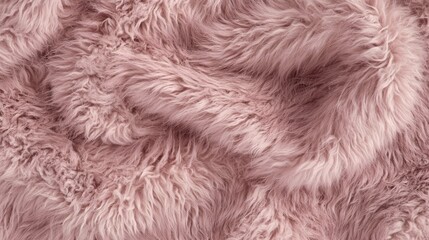 Fototapeta premium Captivating Close-Up of Dense, Fluffy Hair-Like Texture in Soft Dusty Rose Shades, Highlighting Subtle Variations and Depth, Ideal for Abstract, Cozy Backgrounds or Textile