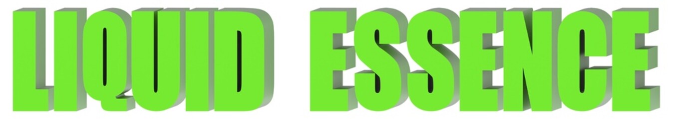 Liquid Essence - 3d text , 3d render