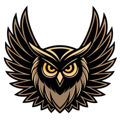 A dramatic-front-facing-owl-with-wings 