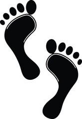 Footprint. Human footprint icon. 