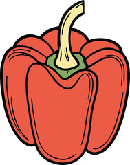 Capsicum vector art