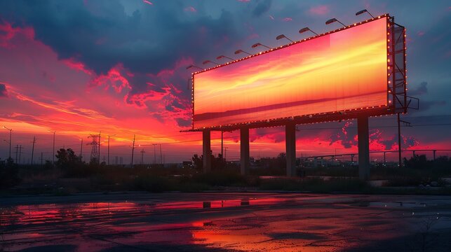 Hyper realistic portrayal of billboard marketing highlighting Outdoor Digital Advertising Billboard Design Billboard white background infographic element showcasing effectiveness of Local Billboard